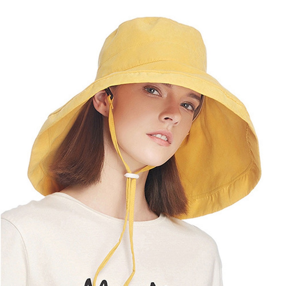 Womens Sun Summer UV Protection Floppy Bucket Hat - Picture 2 of 4
